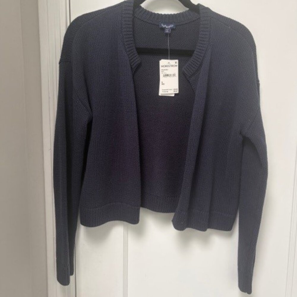 NWT - Splendid Navy Open Front Cardigan